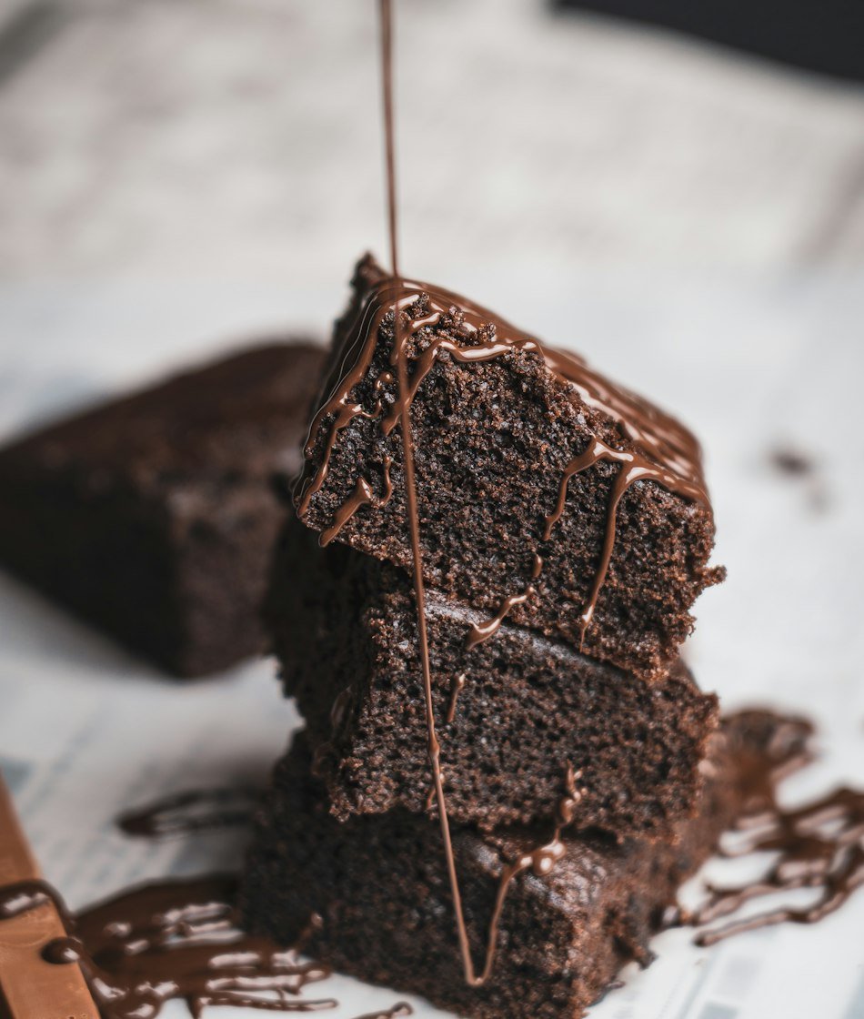 Illustrative close-up of a freshly baked dessert
