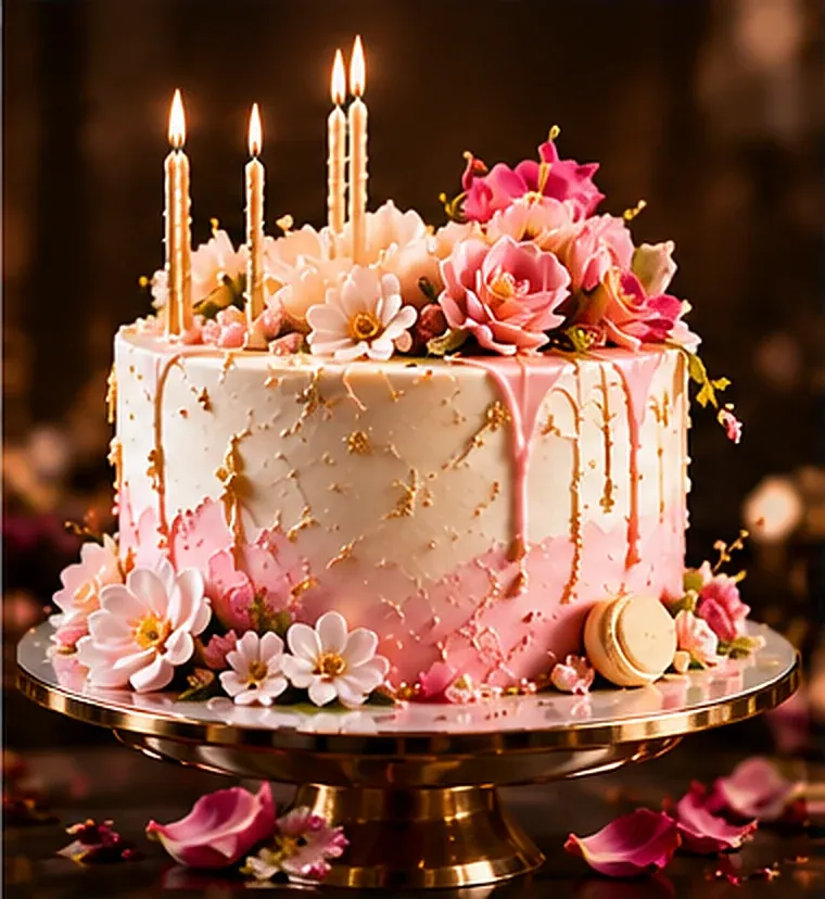 Illustrative birthday cake concept