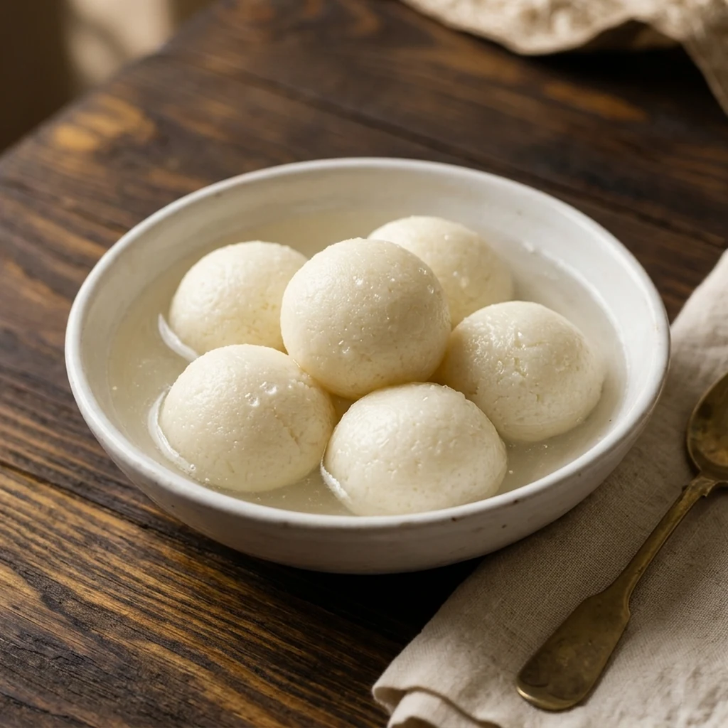 AI-generated illustration of Rasgulla from Sherien Mehal